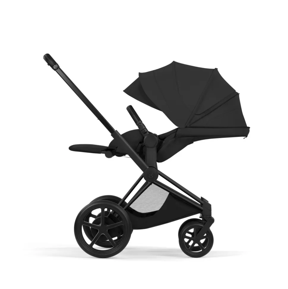 Poussette électrique e-priam 3 sepia black châssis matt black