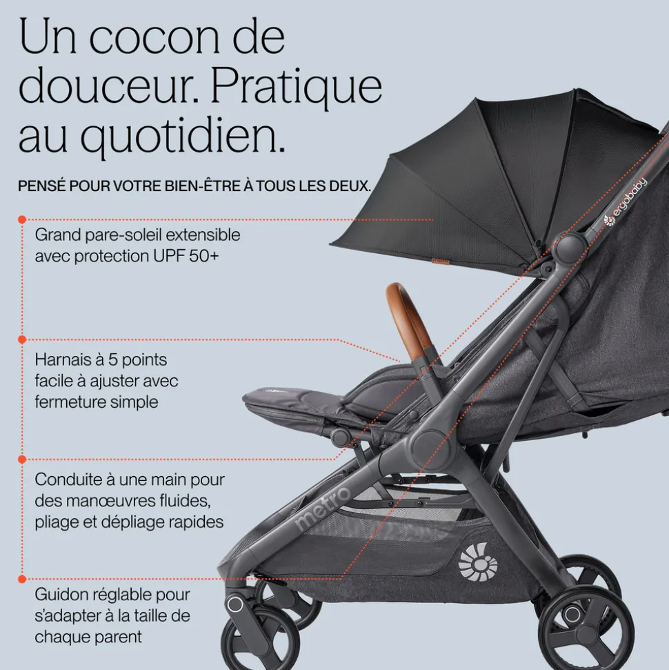 Poussette metro 3 deluxe camel