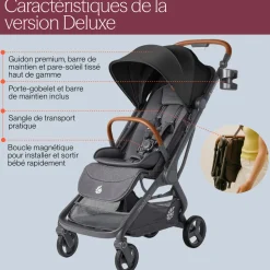 Poussette metro 3 deluxe jet black