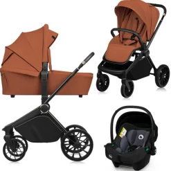 Poussette mika plus trio brown rust