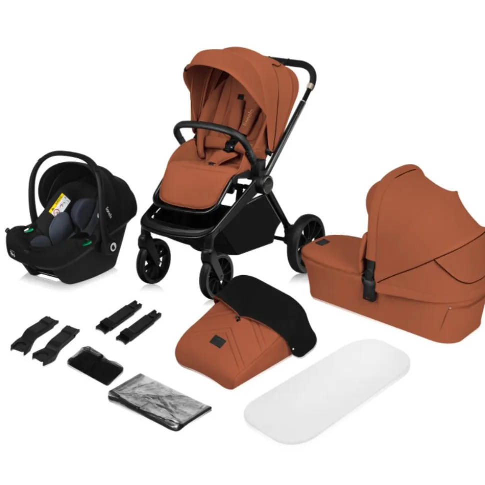Poussette mika plus trio brown rust