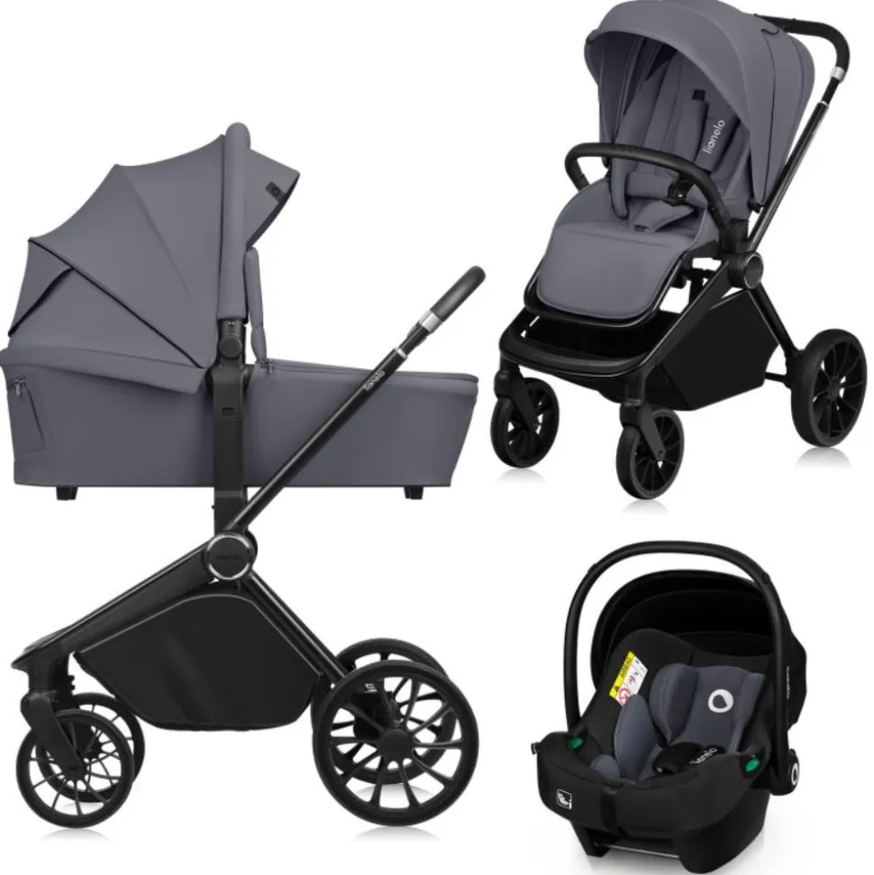 Poussette mika plus trio grey stone