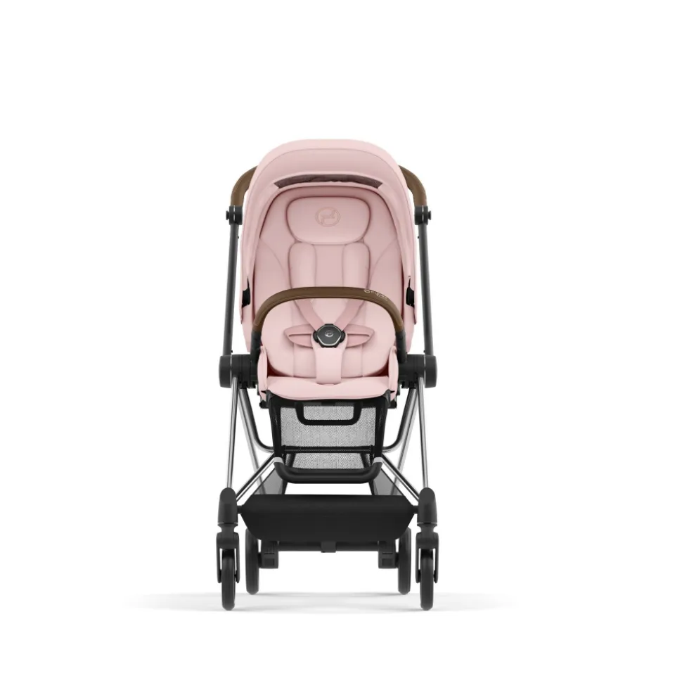 Poussette mios 3 peach pink châssis chrome brown