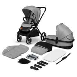 Poussette multifonction mika 2en1 grey stone