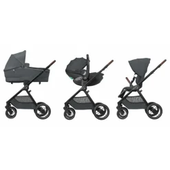 Poussette oxford twillic graphite