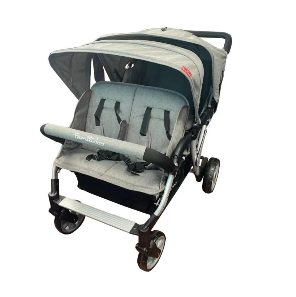 Poussette 4 places lidoo city h4e - full grey