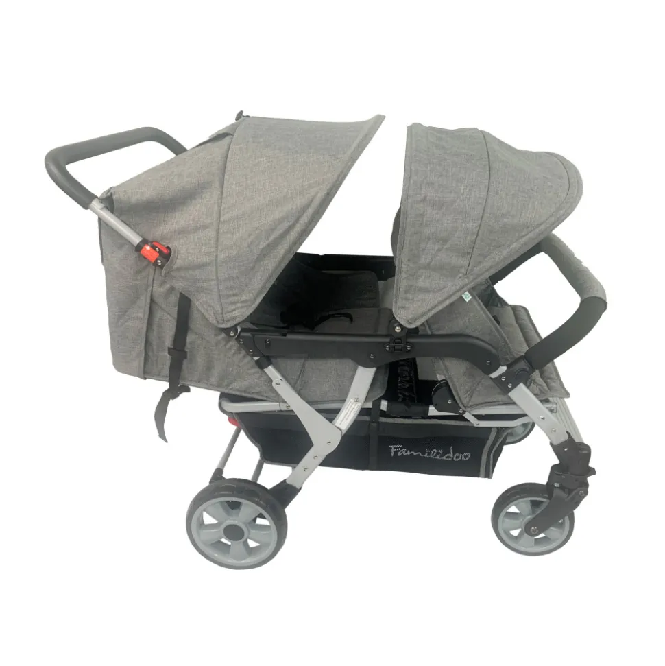 Poussette 4 places lidoo city h4e - full grey
