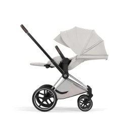 Poussette priam 5 city grey châssis chrome