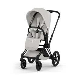 Poussette priam 5 city grey châssis matt black