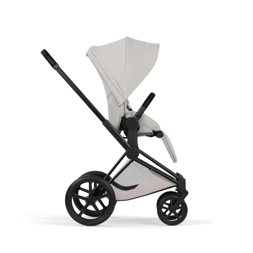 Poussette priam 5 city grey châssis matt black