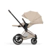 Poussette priam 5 cozy beige châssis rosegold
