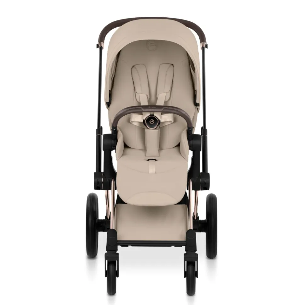Poussette priam 5 cozy beige châssis rosegold