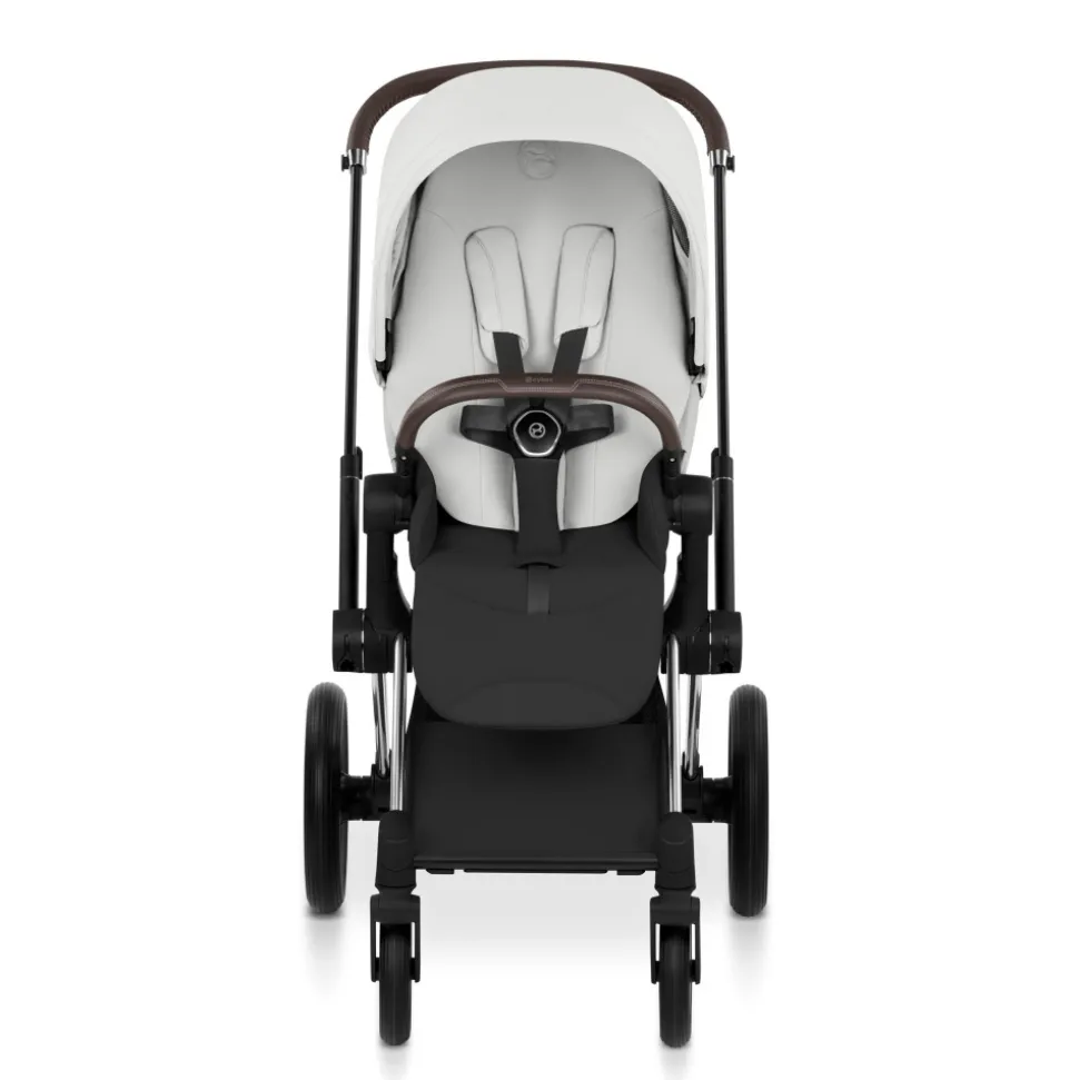 Poussette priam 5 off white châssis chrome
