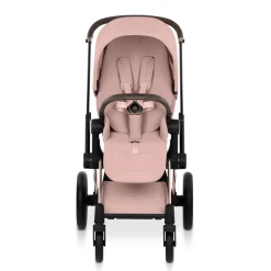 Poussette priam 5 peach pink châssis rosegold