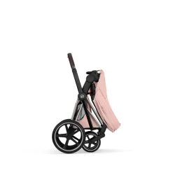 Poussette priam 5 peach pink châssis chrome