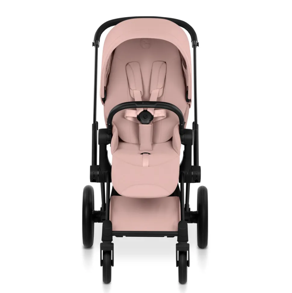 Poussette priam 5 peach pink châssis matt black