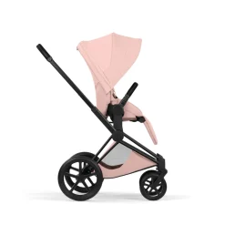 Poussette priam 5 peach pink châssis matt black