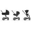 Poussette priam 4 sepia black châssis chrome black