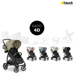 Poussette rapid 4d black