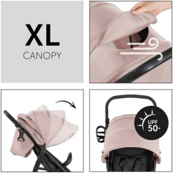 Poussette rapid 4d dusty rose