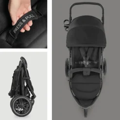 Poussette rapid 3r black