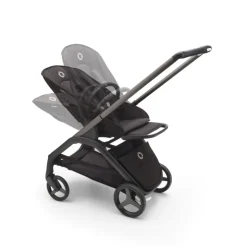Poussette 4 roues compacte dragonfly complete graphite / grey mélange / grey mélange