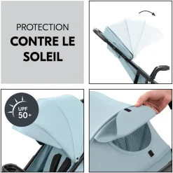 Poussette 4 roues shop n care dusty-blue