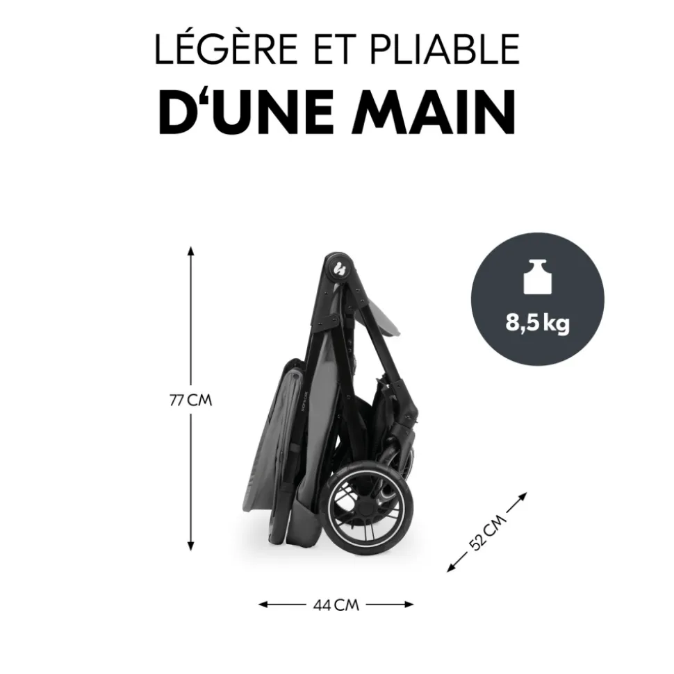 Poussette 4 roues shop n care grey
