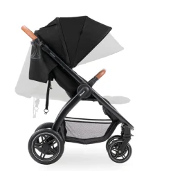 Poussette 4 roues uptown black melange black