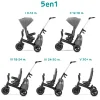Poussette tricycle easywist platinum grey
