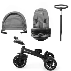Poussette tricycle easywist platinum grey