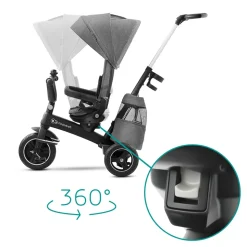 Poussette tricycle easywist platinum grey