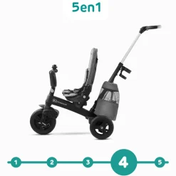 Poussette tricycle easywist platinum grey
