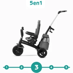 Poussette tricycle easywist platinum grey