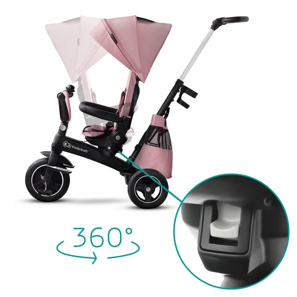 Poussette tricycle easywist pink