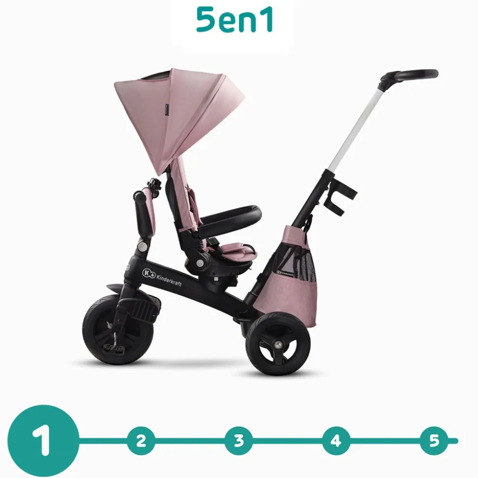 Poussette tricycle easywist pink