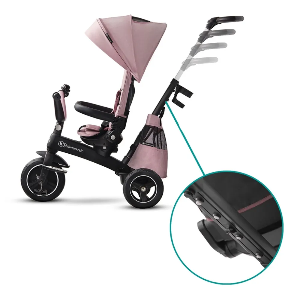 Poussette tricycle easywist pink