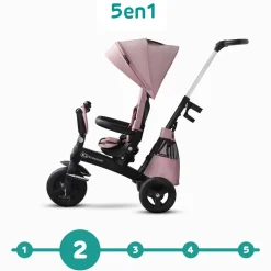 Poussette tricycle easywist pink