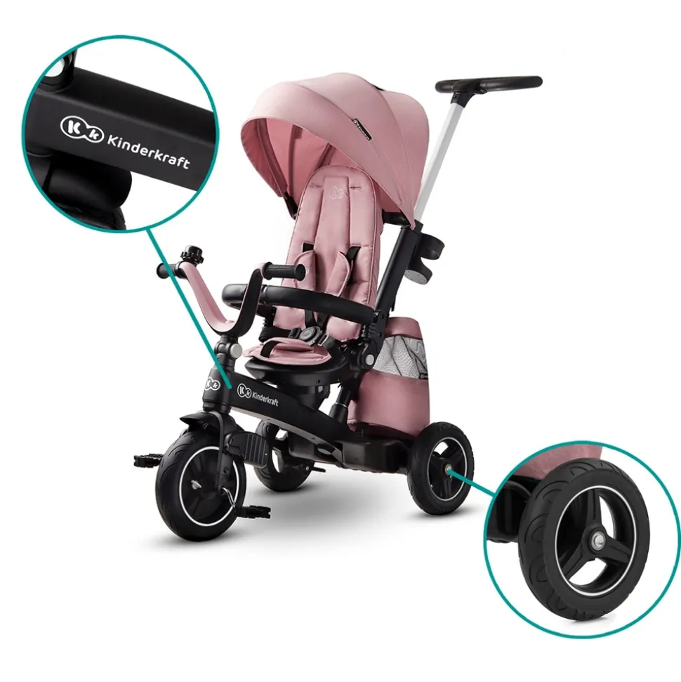 Poussette tricycle easywist pink