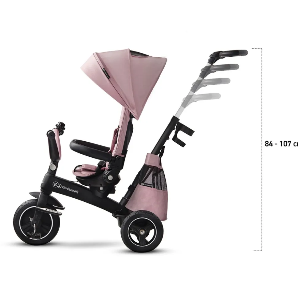 Poussette tricycle easywist pink