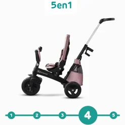 Poussette tricycle easywist pink