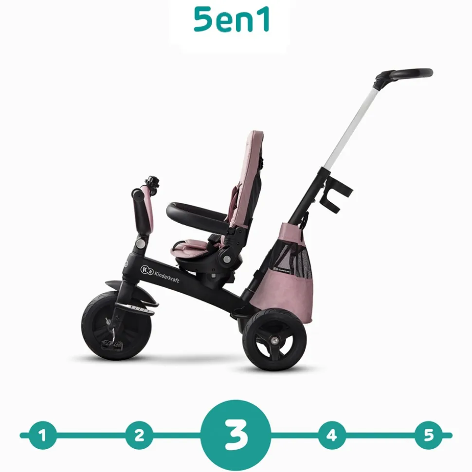 Poussette tricycle easywist pink