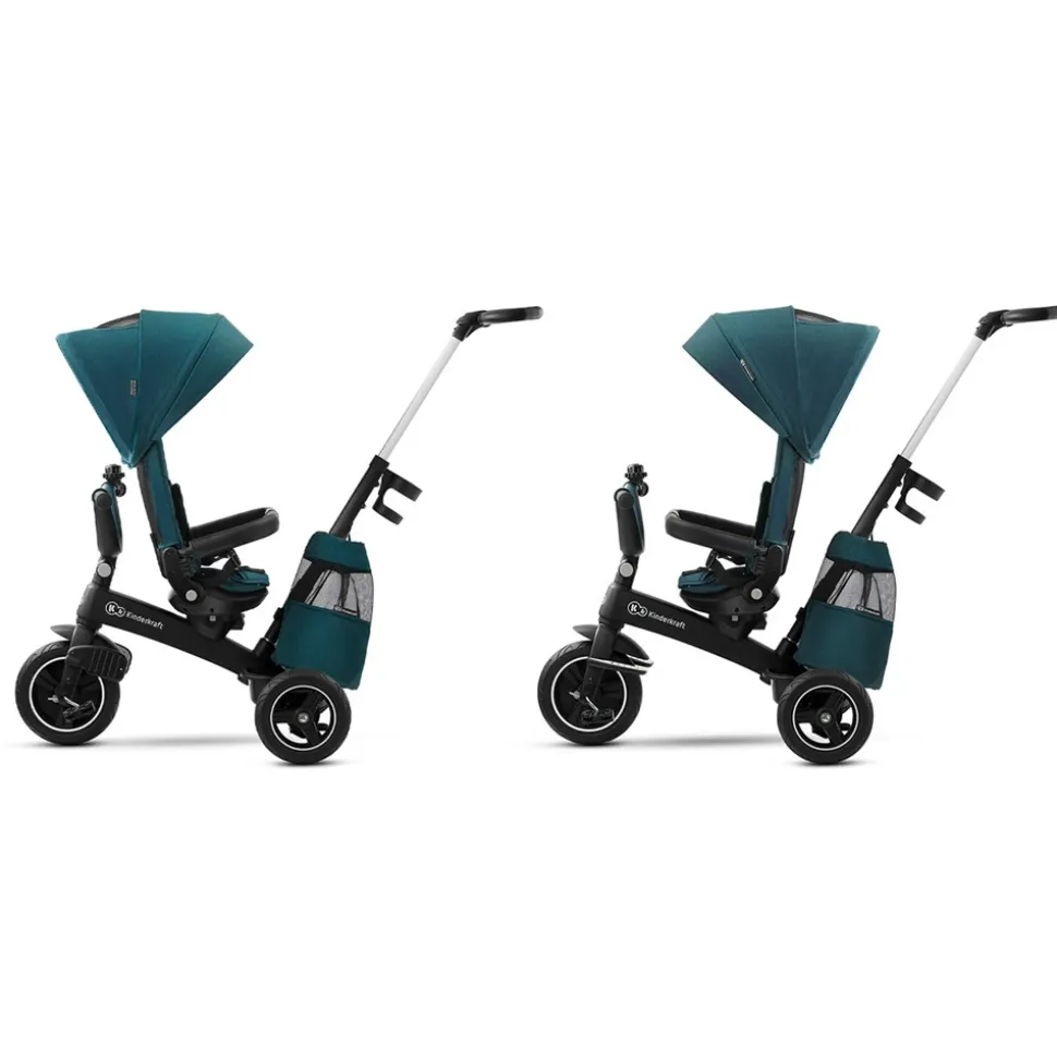 Poussette tricycle easywist midnight green
