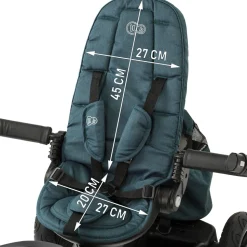 Poussette tricycle easywist midnight green