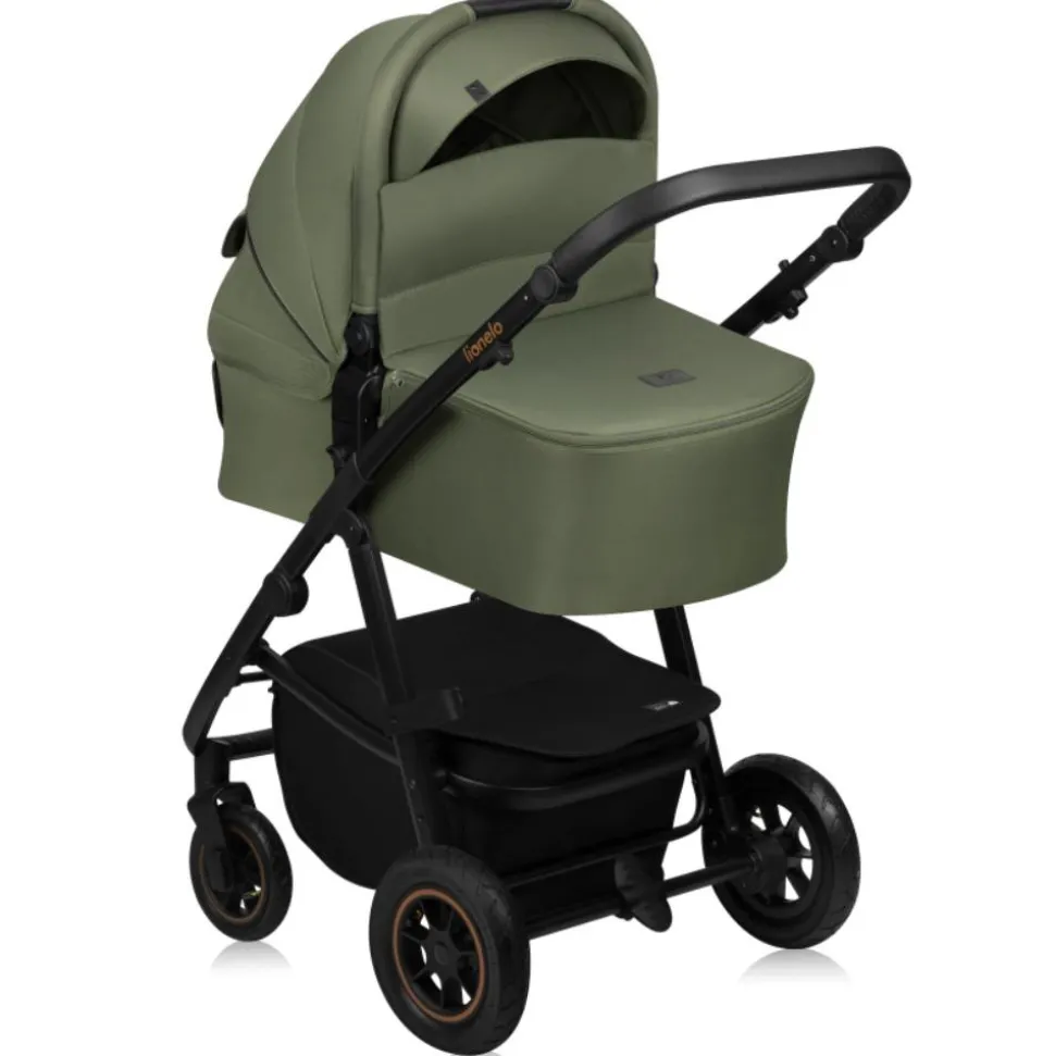 Poussette trio amber + nacelle + coque green forest