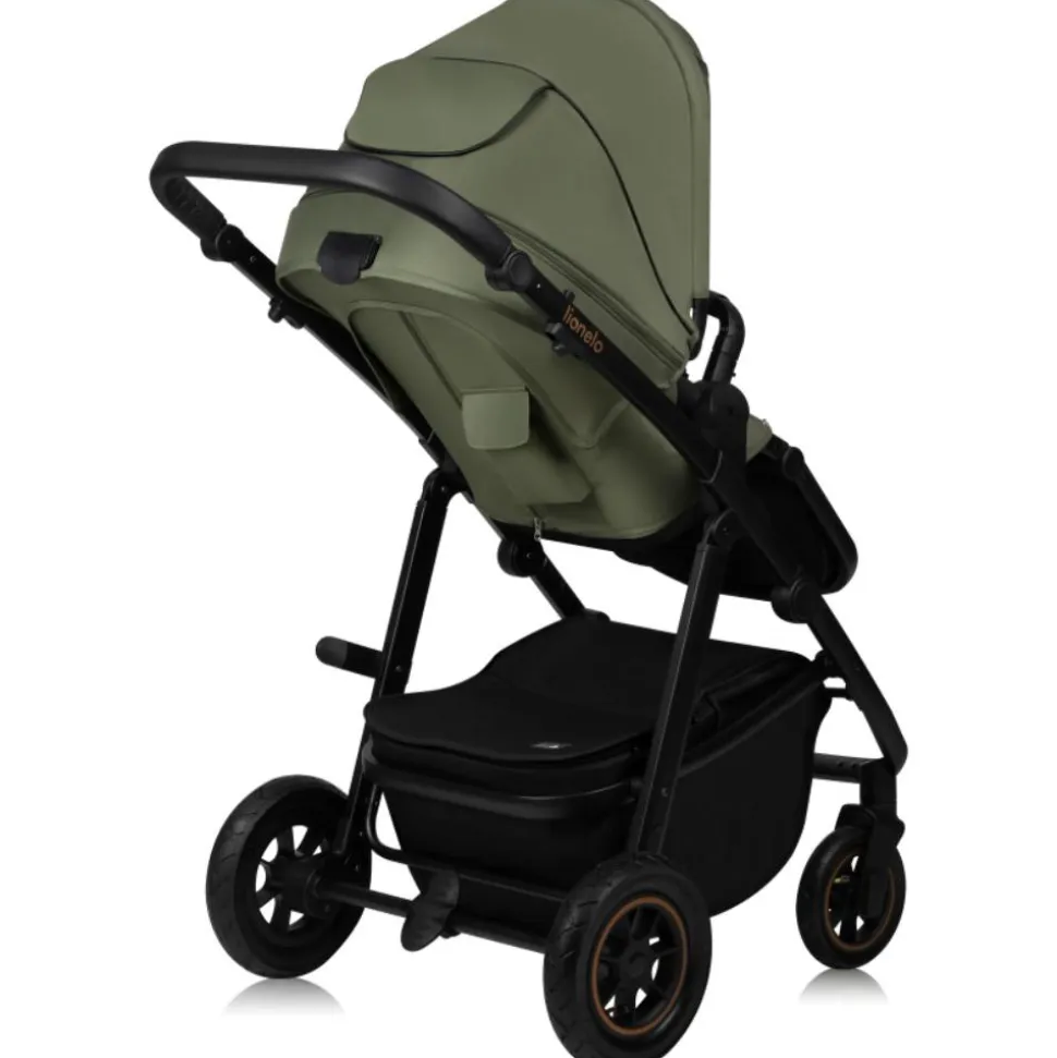 Poussette trio amber + nacelle + coque green forest