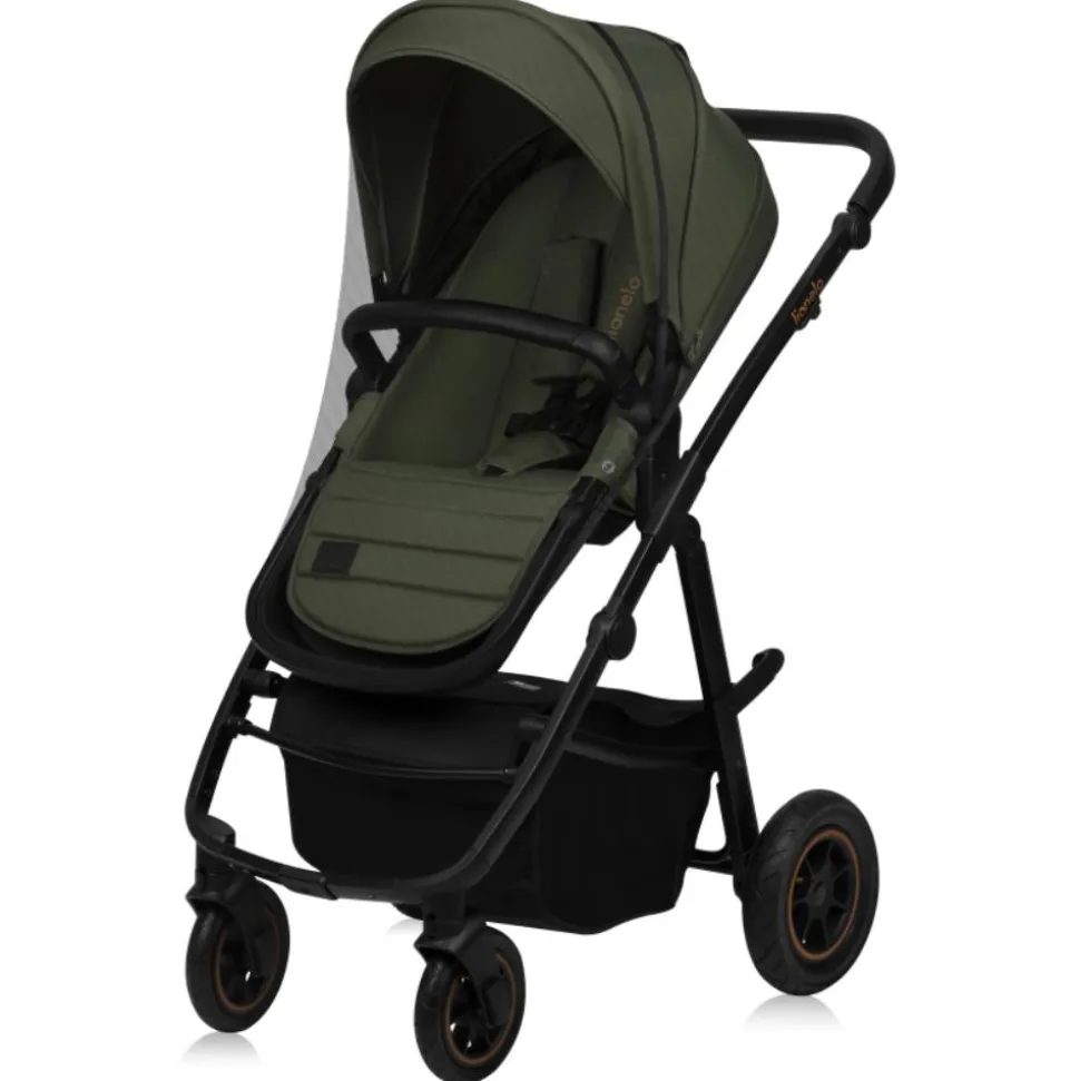 Poussette trio amber + nacelle + coque green forest