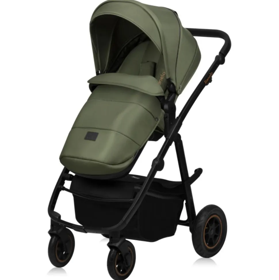 Poussette trio amber + nacelle + coque green forest
