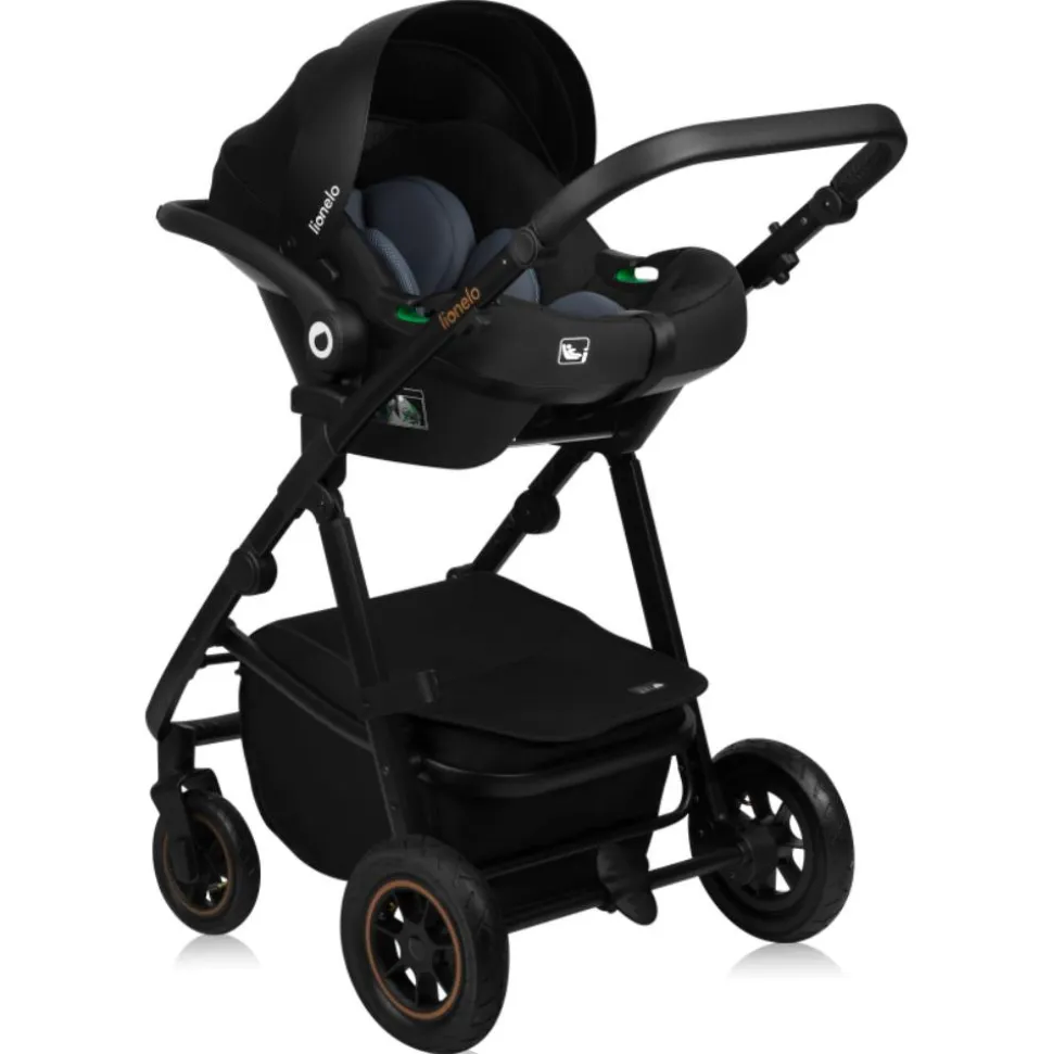Poussette trio amber + nacelle + coque green forest
