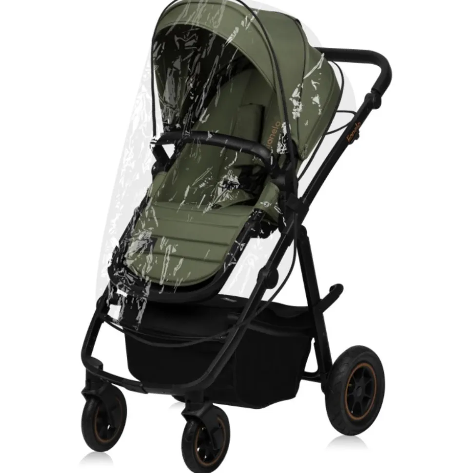 Poussette trio amber + nacelle + coque green forest